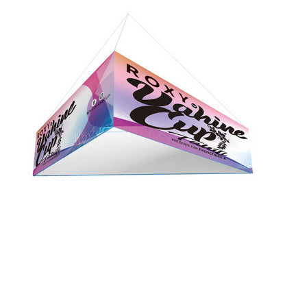 Quicklyshow Tradeshow Custom Triangle Trade Show Hanging Banner Hanging Sign Exhibition Hanging Banner Stand Banners Suspended Ceiling Sign