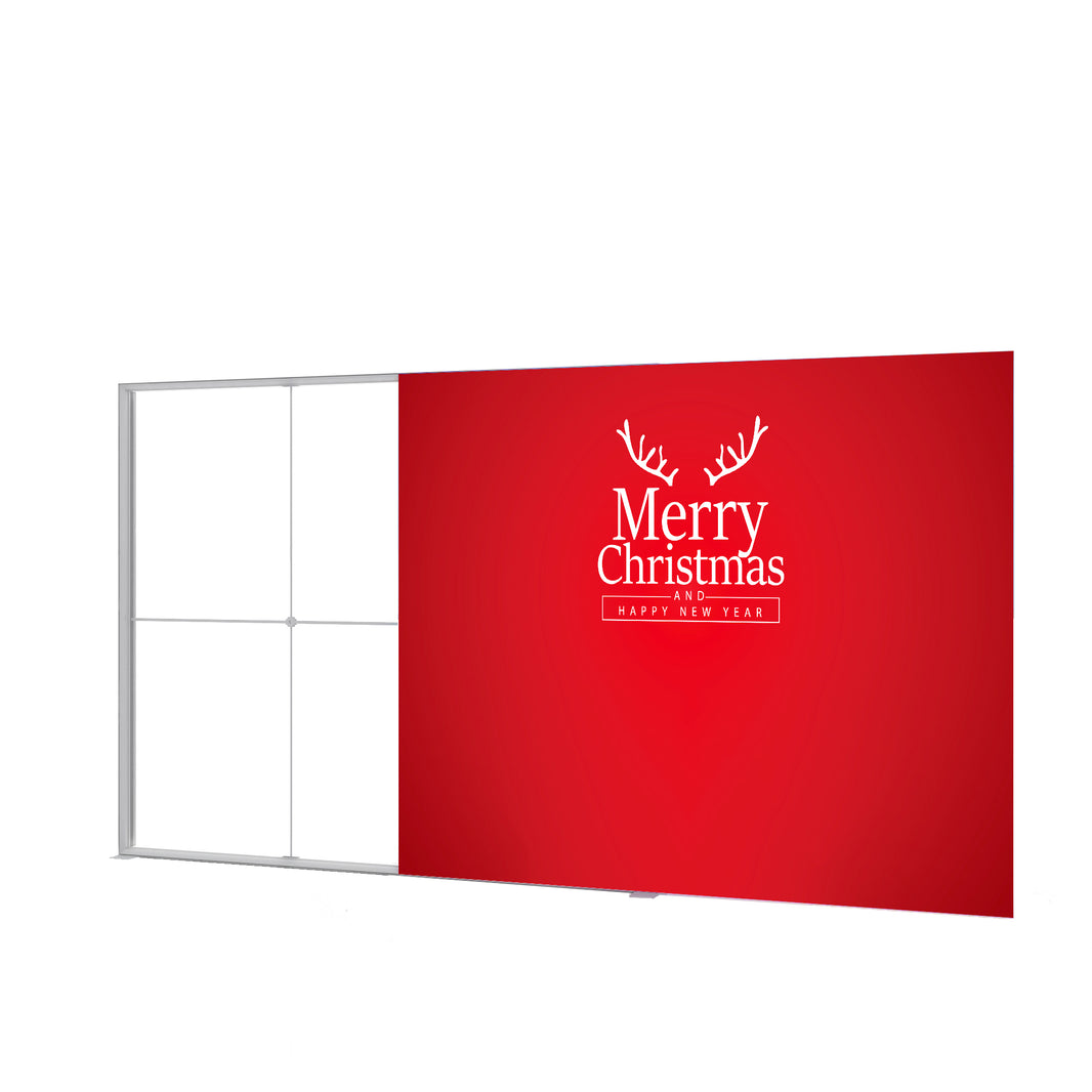 Quicklyshow High Quality Slim Aluminum Flat Advertising Double Side Fabric Led Light Box