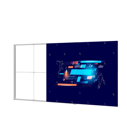 QuicklyShow Double Sides Printed Fabric Advertising Portable Free Standing Frameless Slim Led Light Box