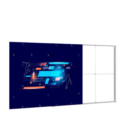 QuicklyShow Double Sides Printed Fabric Advertising Portable Free Standing Frameless Slim Led Light Box