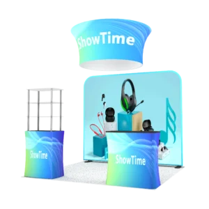 QuicklyShow 10x10 Combined Portable Tension Fabric Booth 2