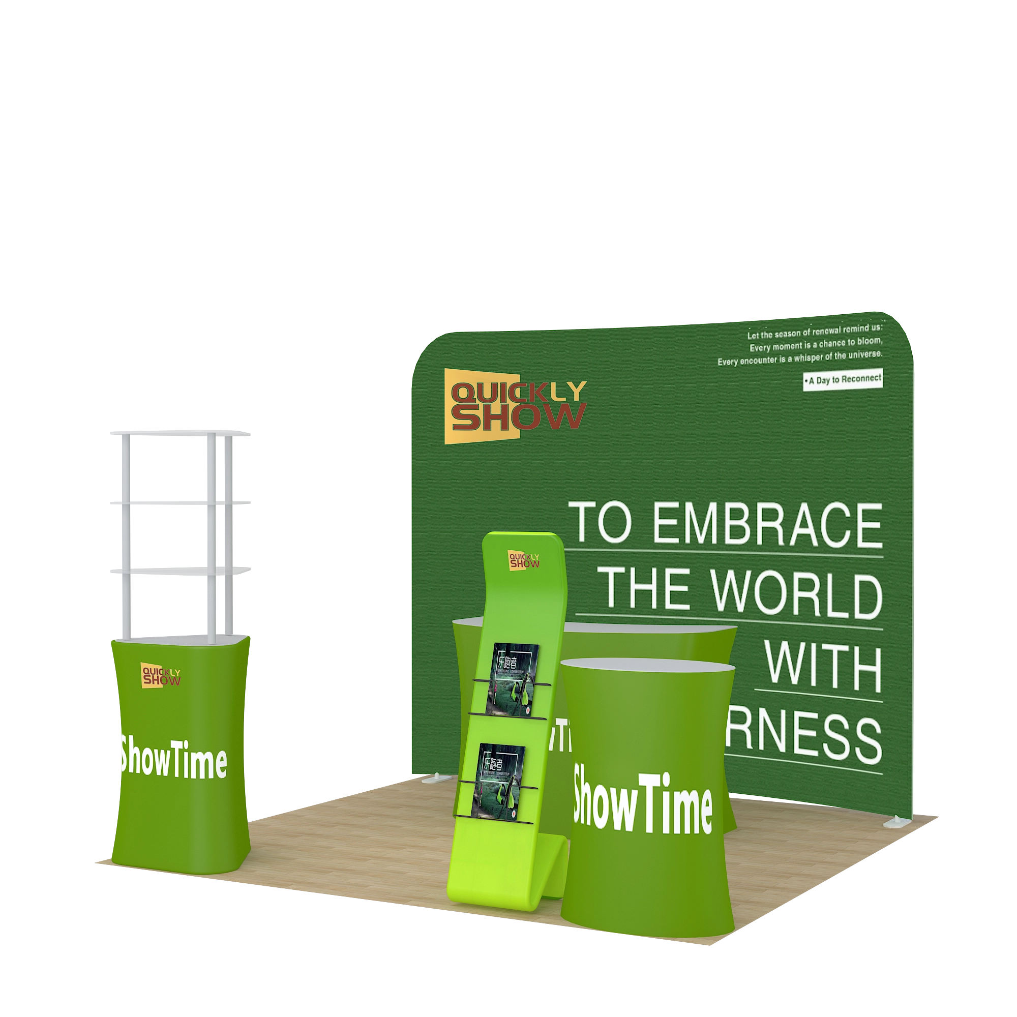 QuicklyShow 10x10 combined portable trade show booth 1