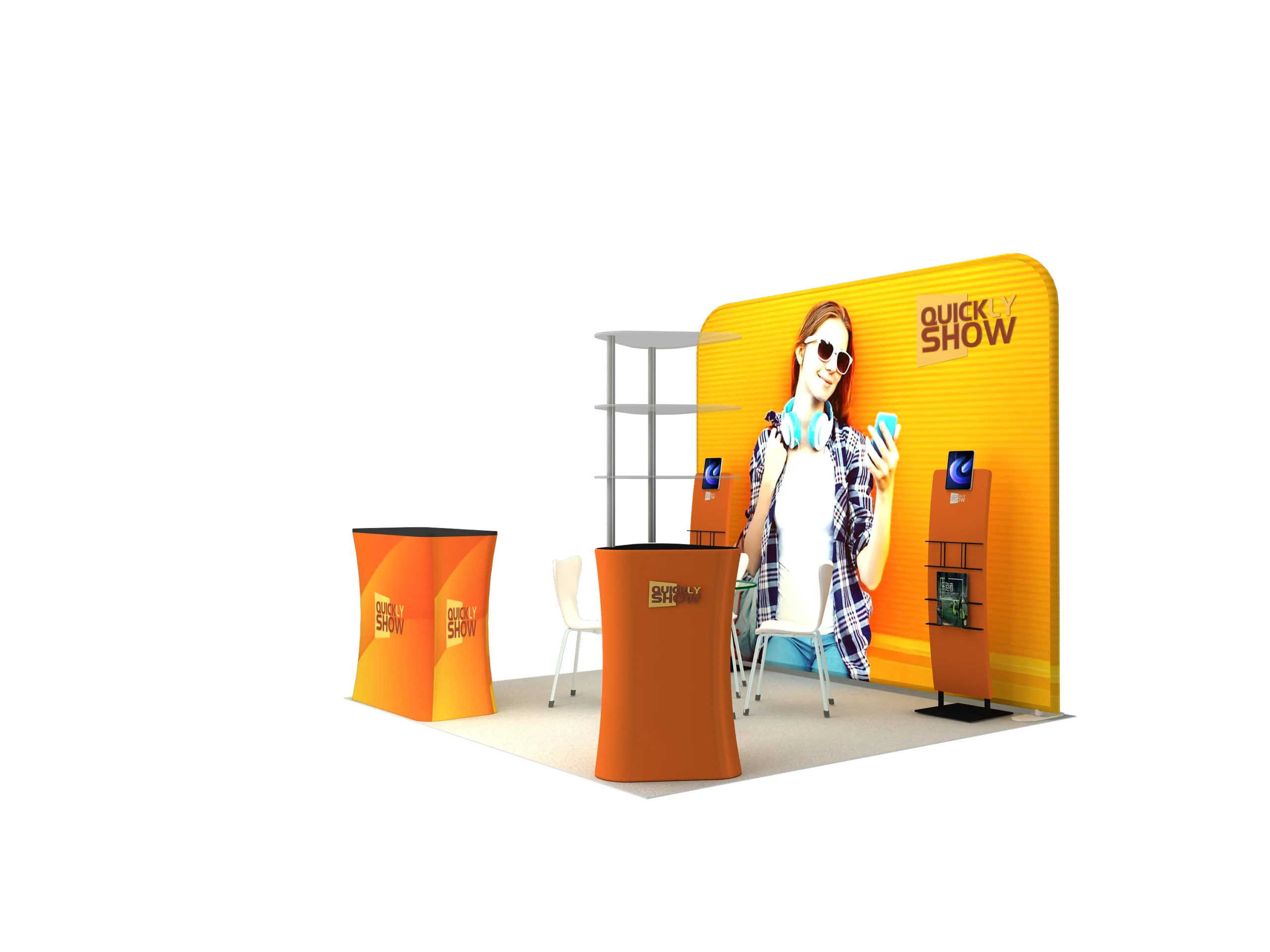 QuicklyShow 10x10 portable combined booth design 5