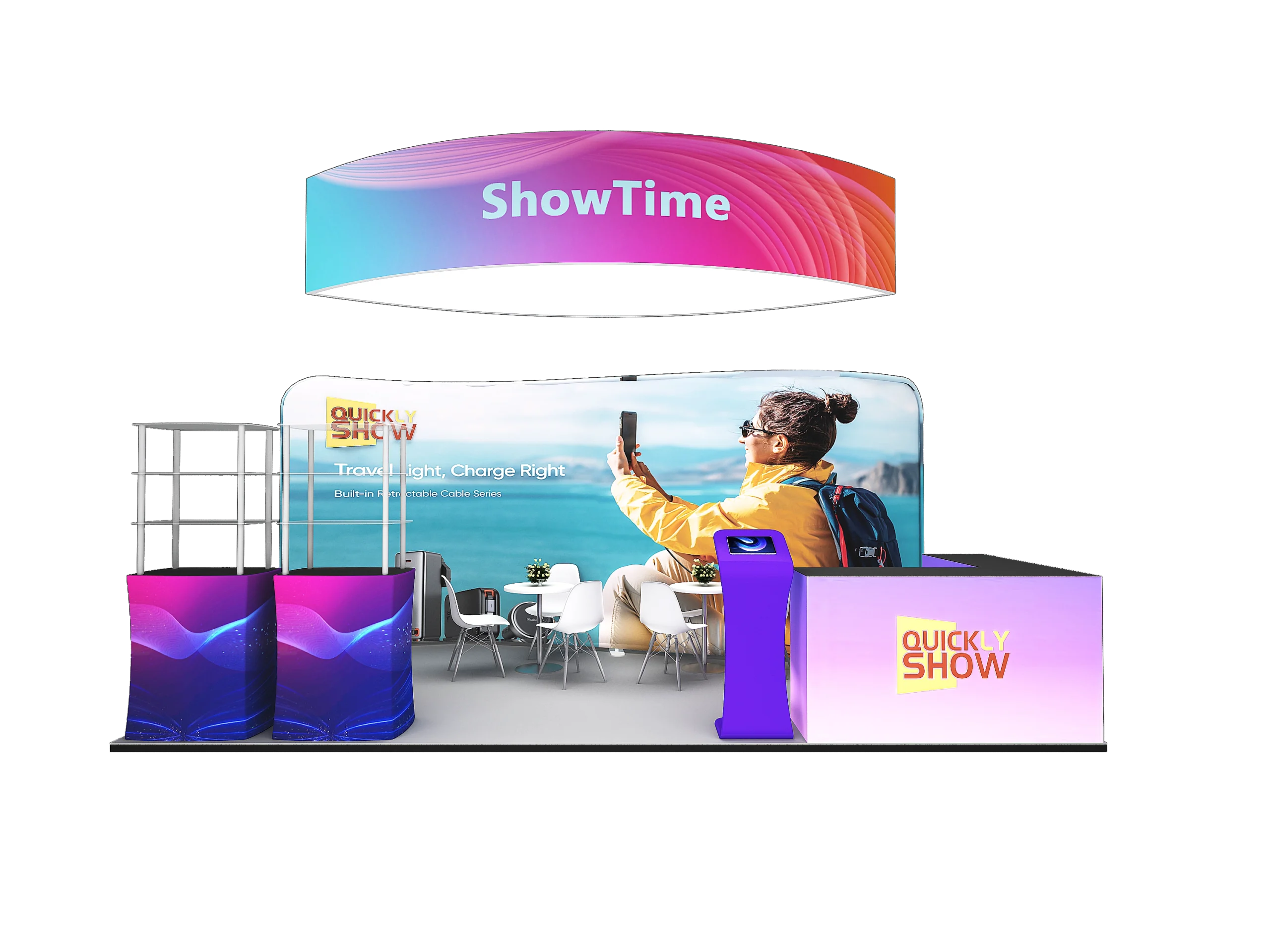 QuicklyShow 10x20 Combined Portable Booths For Trade Show 1