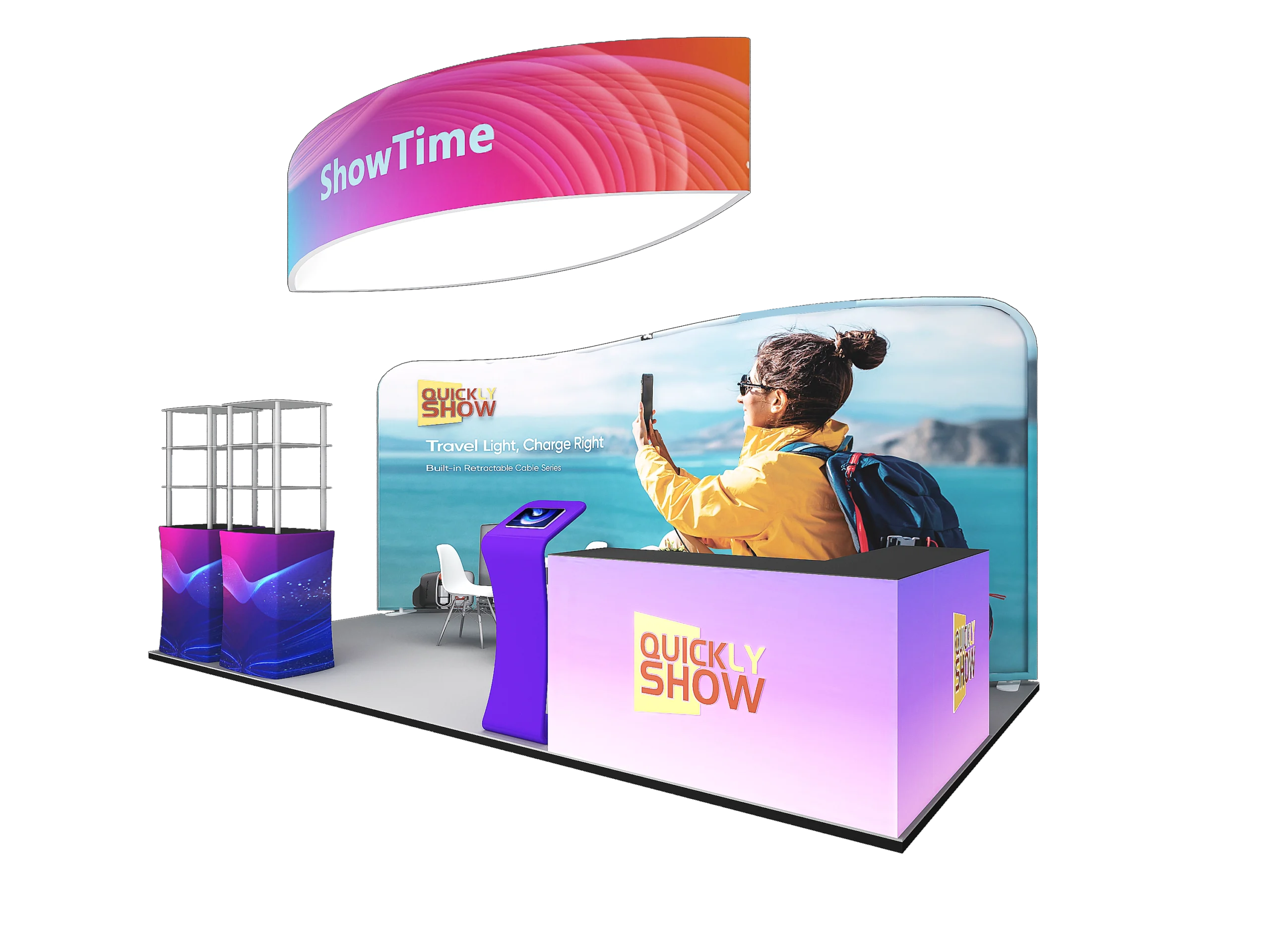 QuicklyShow 10x20 Combined Portable Booths For Trade Show 2