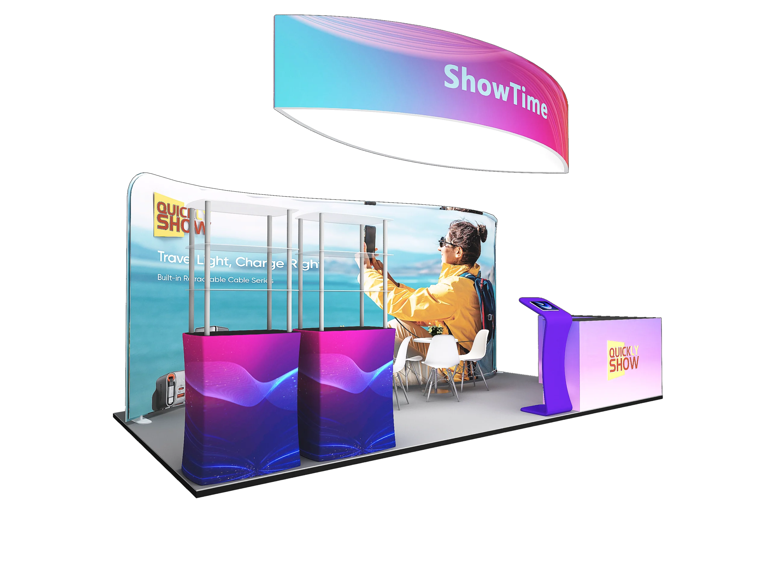 QuicklyShow 10x20 Combined Portable Booths For Trade Show 3