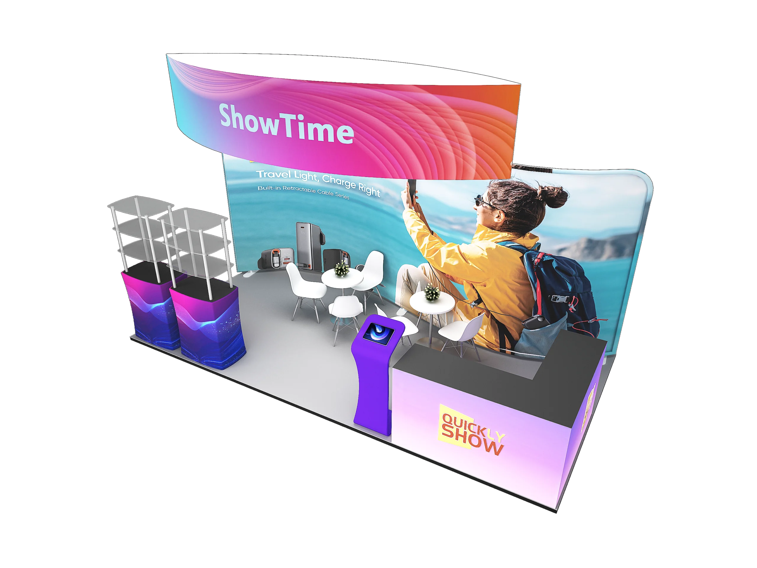 QuicklyShow 10x20 Combined Portable Booths For Trade Show 4
