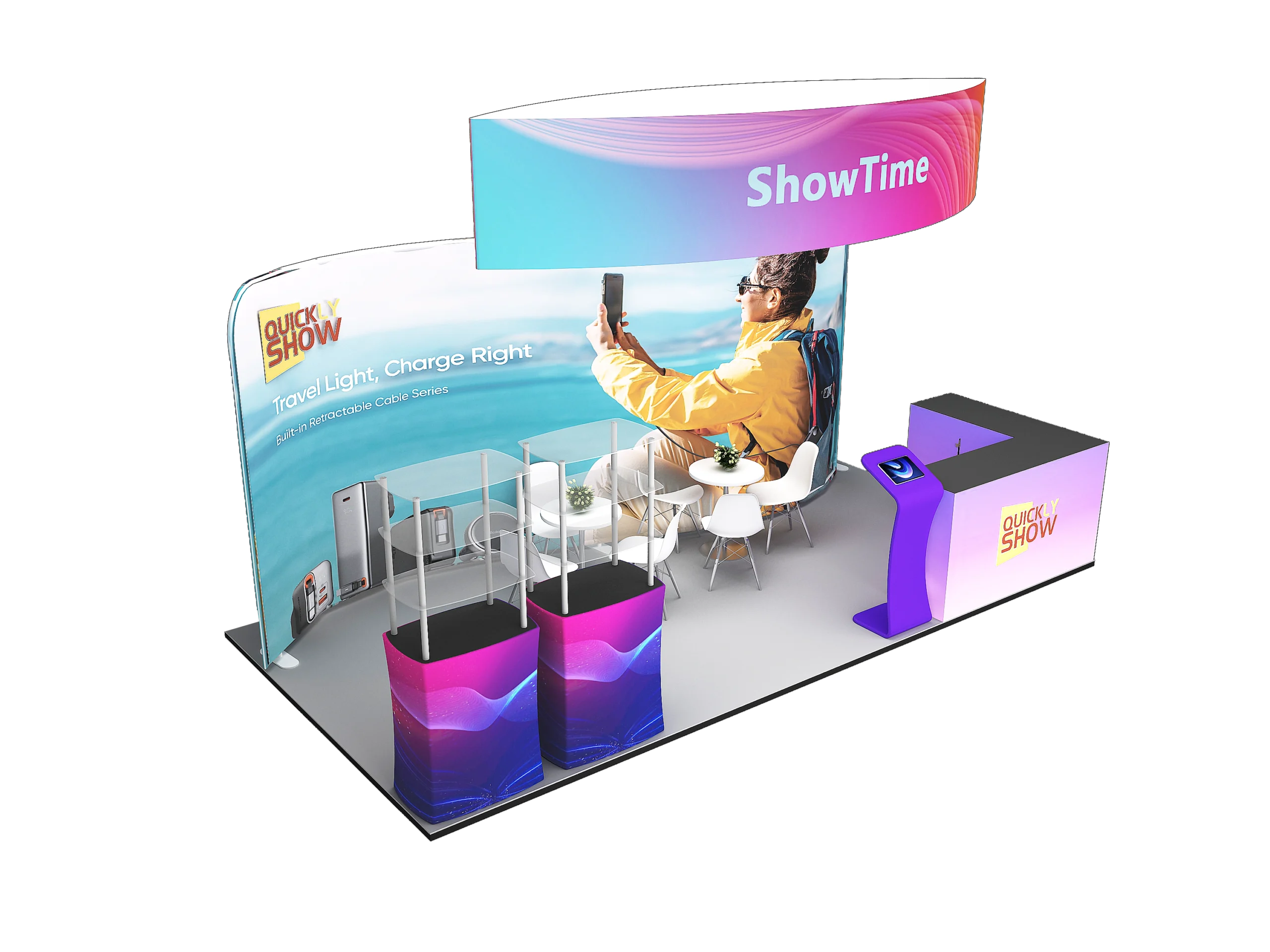 QuicklyShow 10x20 Combined Portable Booths For Trade Show 5