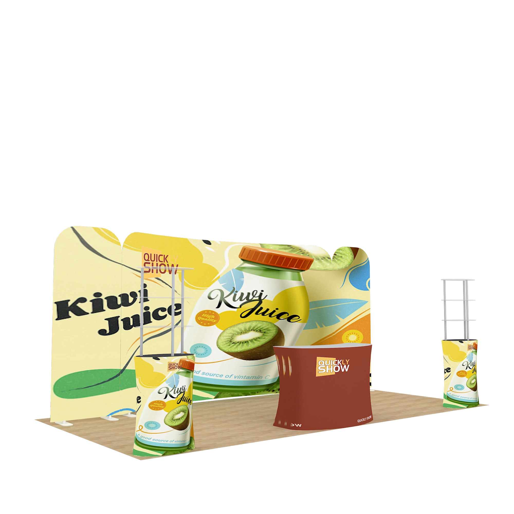 QuicklyShow 10x20 Combined Portable Trade Show Booth 1