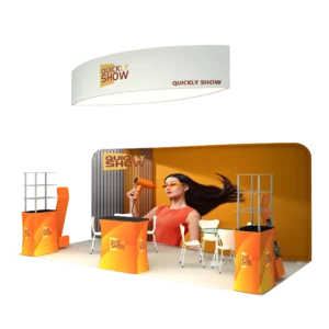 QuicklyShow 10x20 Portable Combined Booth Design 2