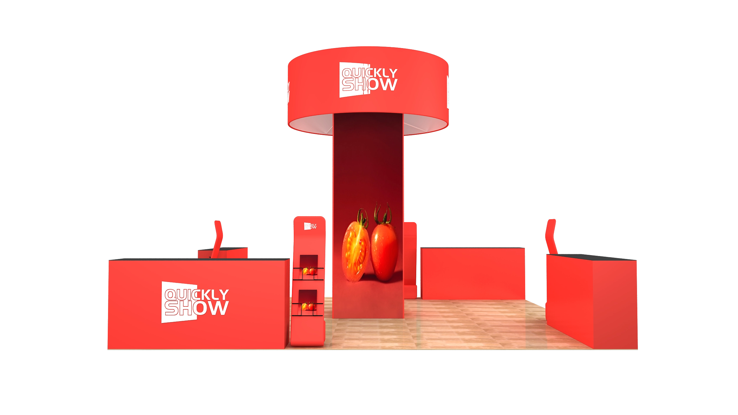 QuicklyShow 20x20 Combined Blimp Tube Tower Trade Show Booth 4