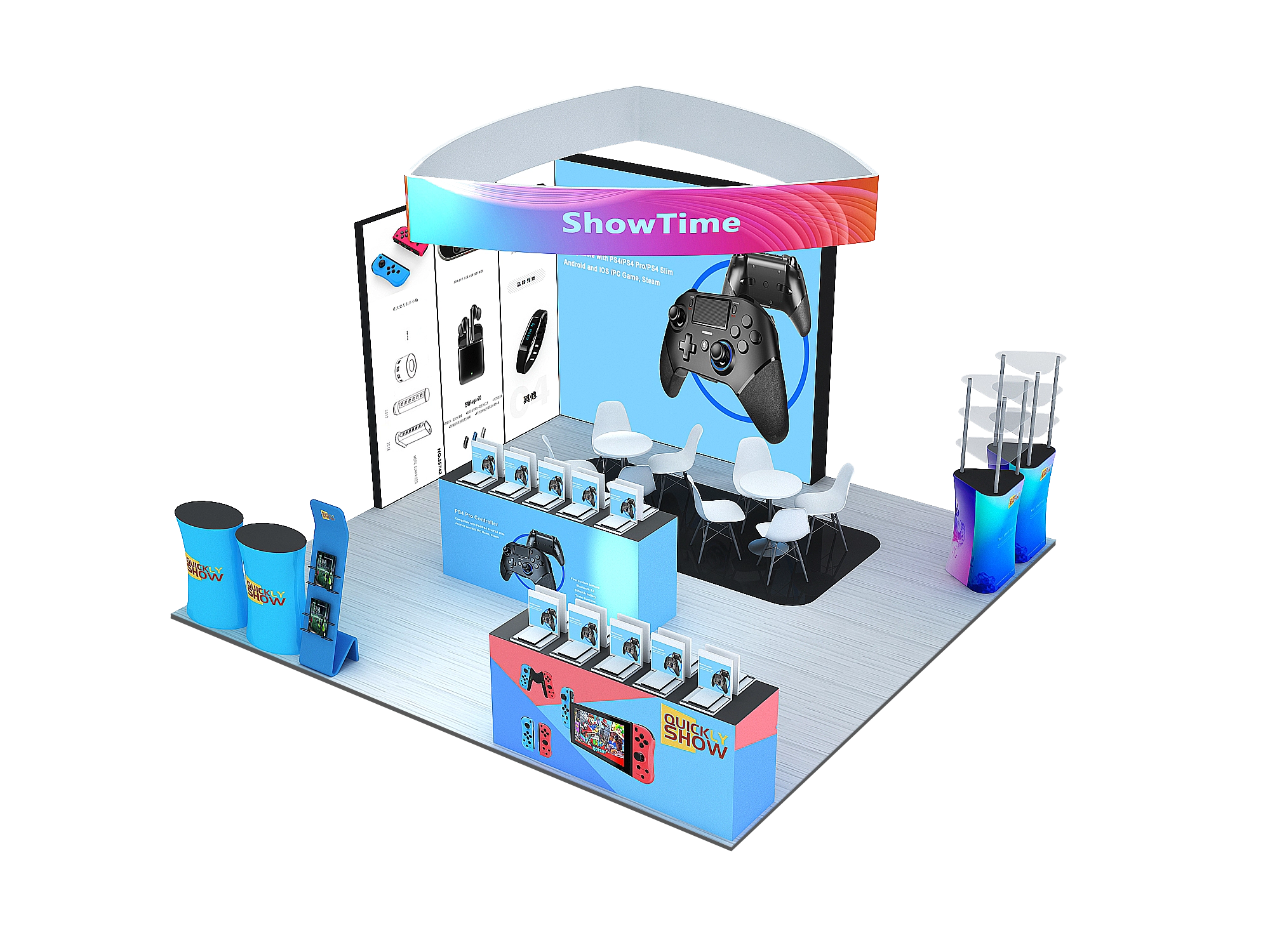 QuicklyShow 20x20 Combined Booths For Trade Show 1