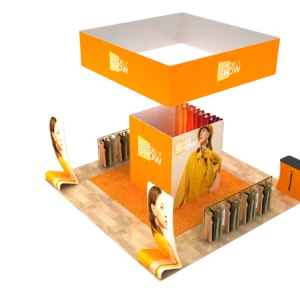 QuicklyShow 20x20 Combined Fitting Room Trade Show Booth 3