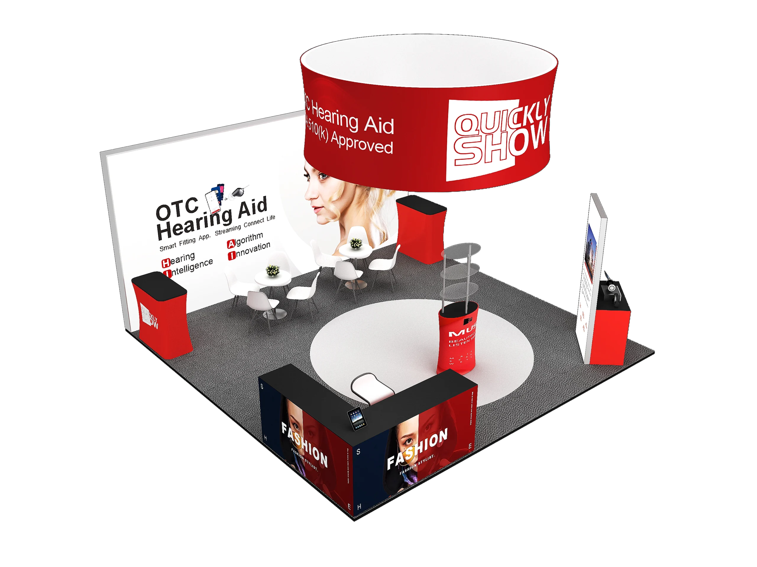 QuicklyShow 20x20 Combined Portable Booths For Trade Show 2