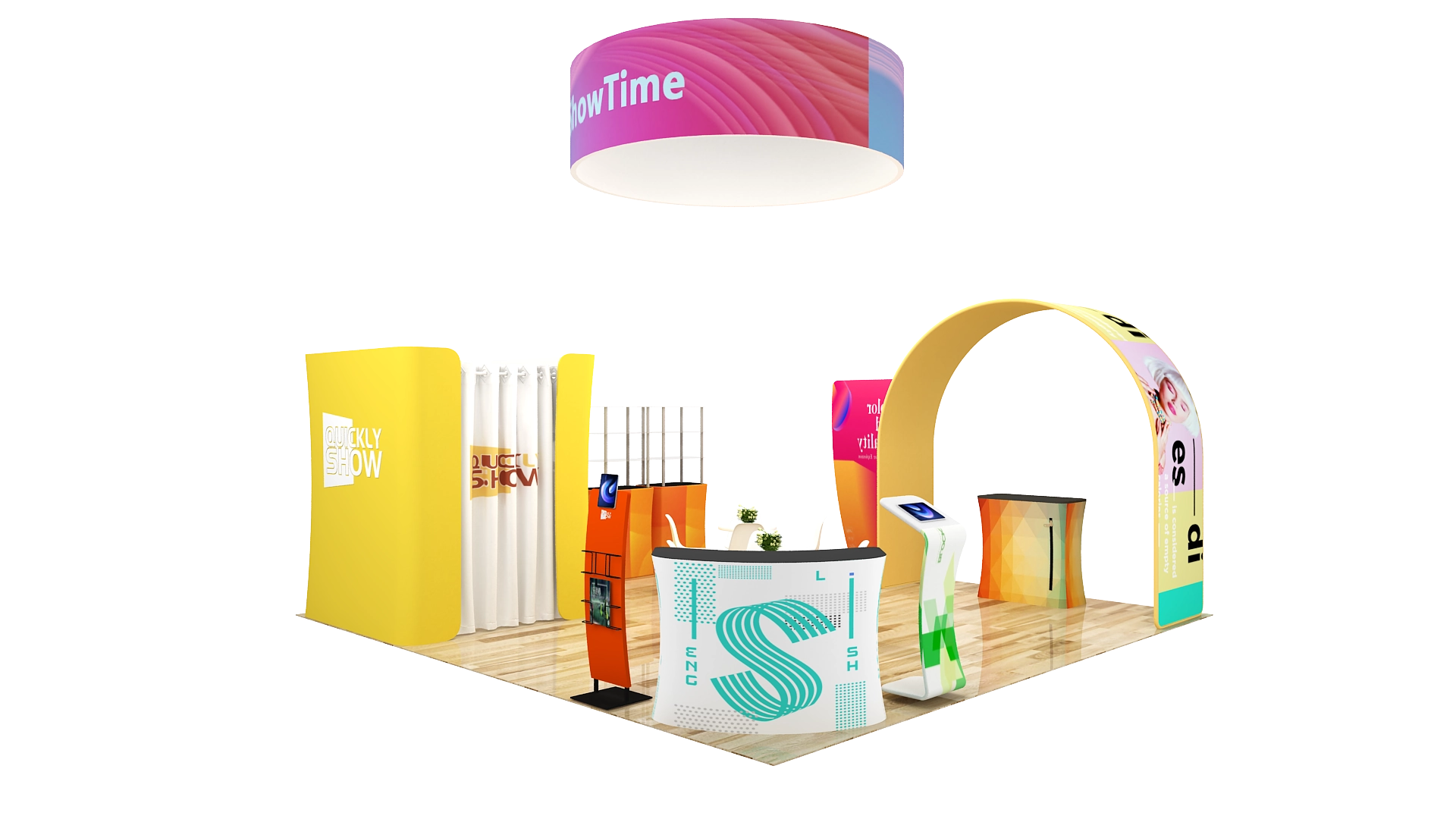 QuicklyShow 20x20 Combined Trade Show Booth 5