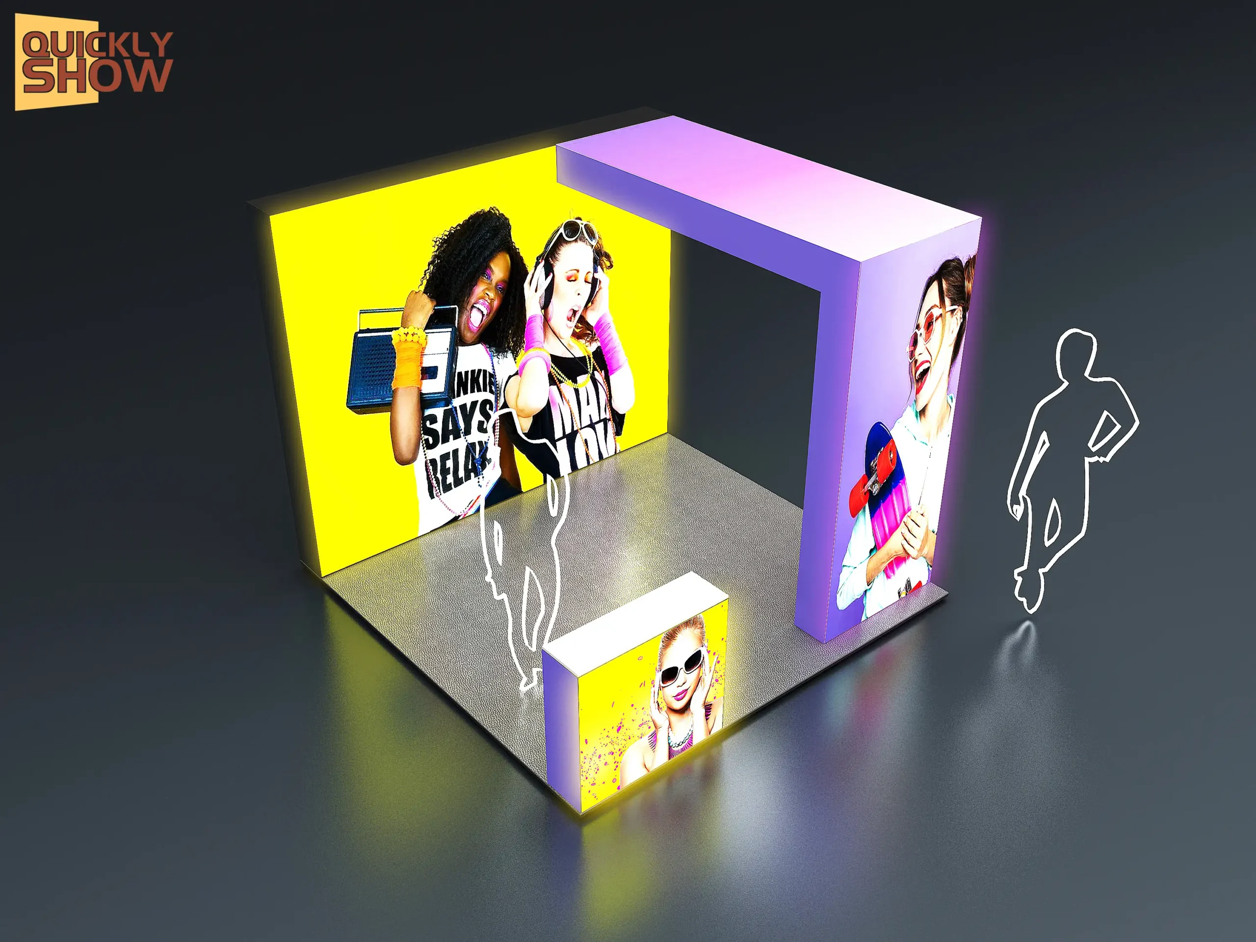 QuicklyShow U Shape Lightbox