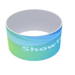 QuicklyShow Circle Hanging Banner For Trade Show Display Blue On