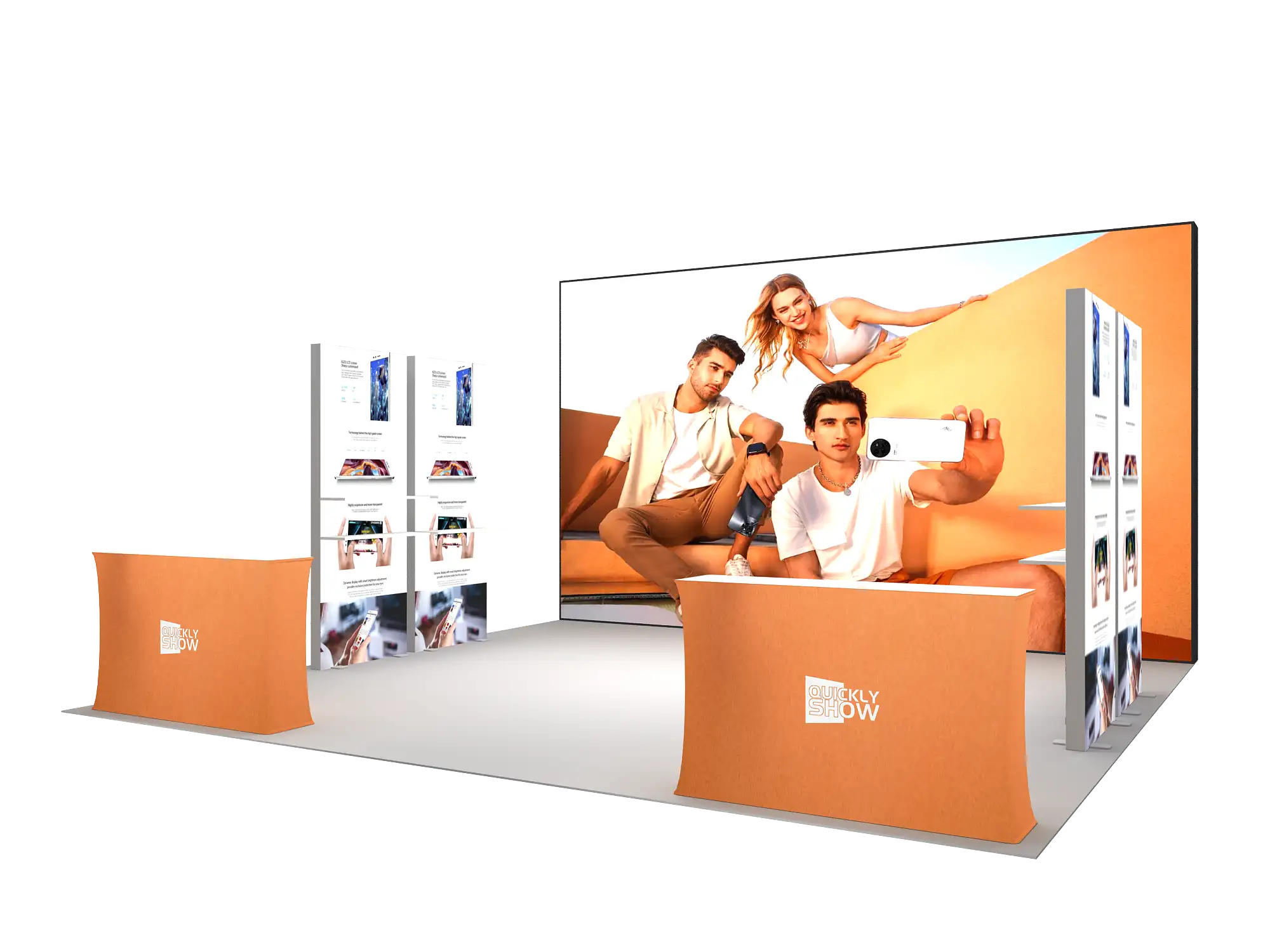 QuicklyShow Custom Trade Show Design With Seating Area