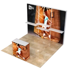 QuicklyShow Exhibition Stand 10x10 Seg Lightbox