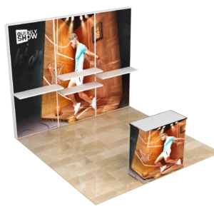 QuicklyShow high impact 10x10 tension booth design