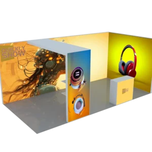 QuicklyShow High Impact Booth With Double Seg Backwall
