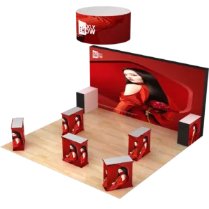 20x20ft Frame Light Box Expo Display Booth – Illuminated Exhibition Stand for Advertising