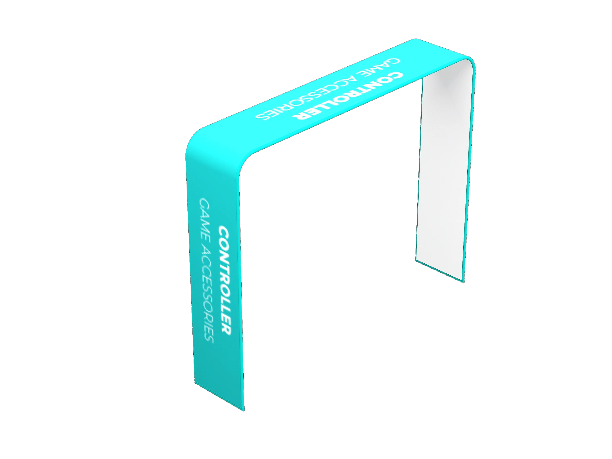 QuicklyShow Square Arch Stand For Trade Show Event Display Cyanblue Left.