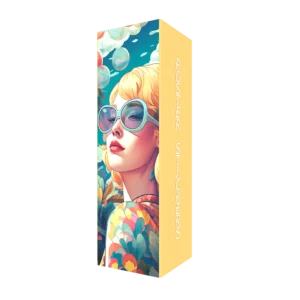 QuicklyShow Square Tower For Trade Show Display Yellow Left