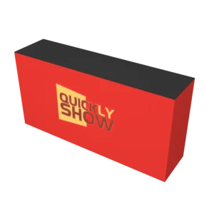 QuicklyShow Trade Show Counter Red Front