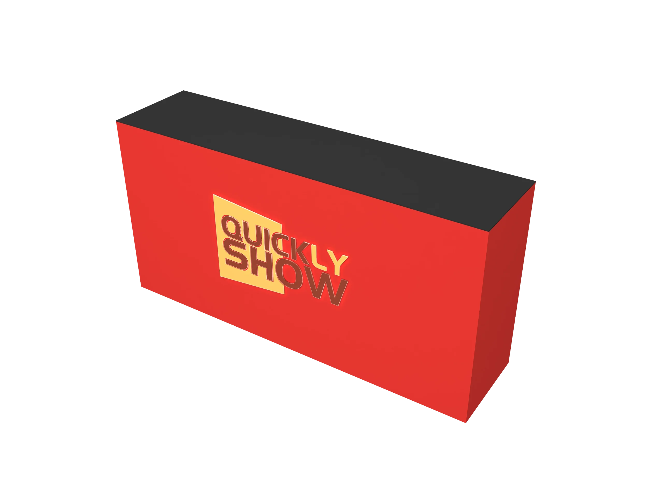 QuicklyShow Trade Show Counter Red Front