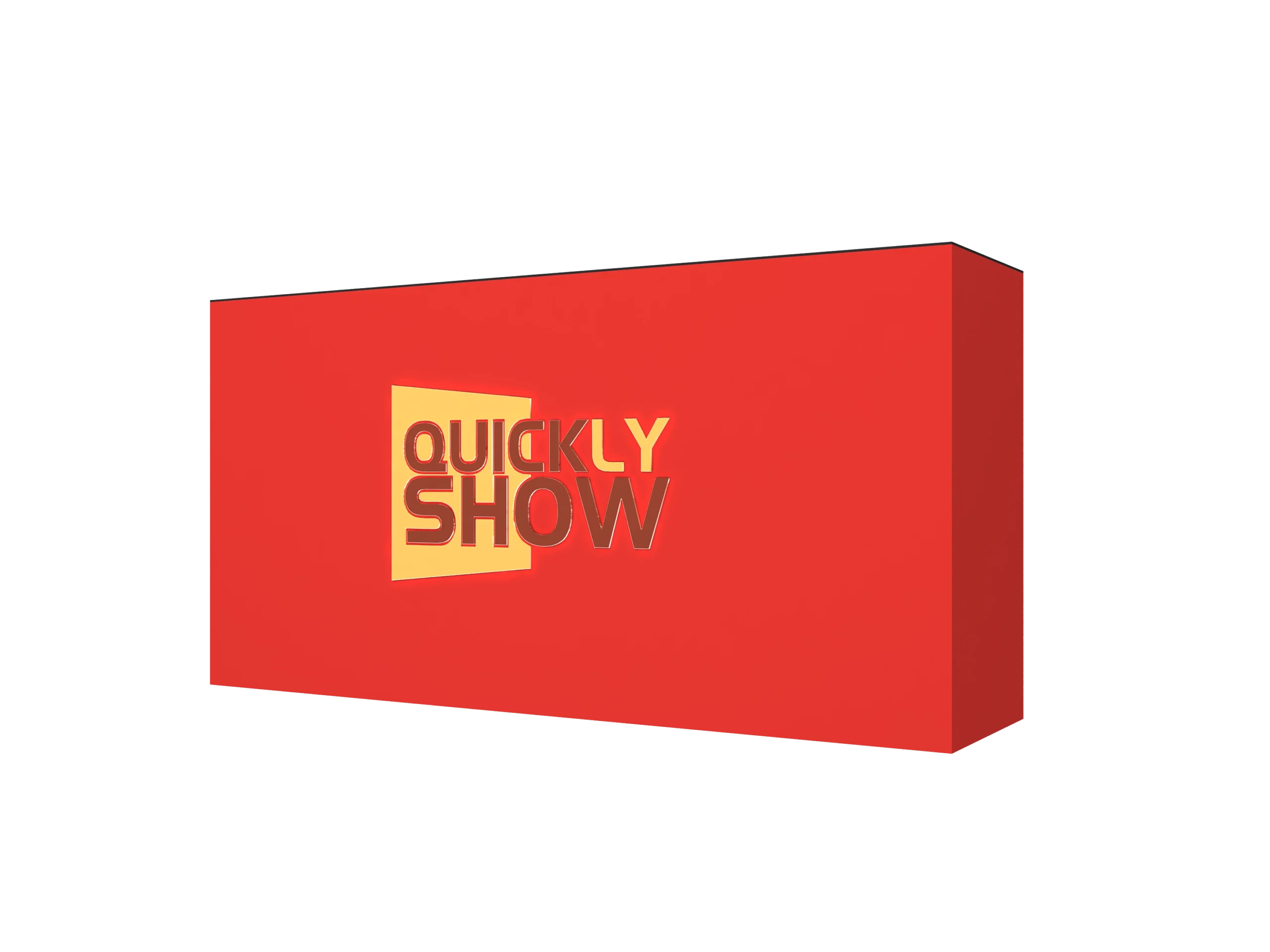 QuicklyShow Trade Show Counter Red Left