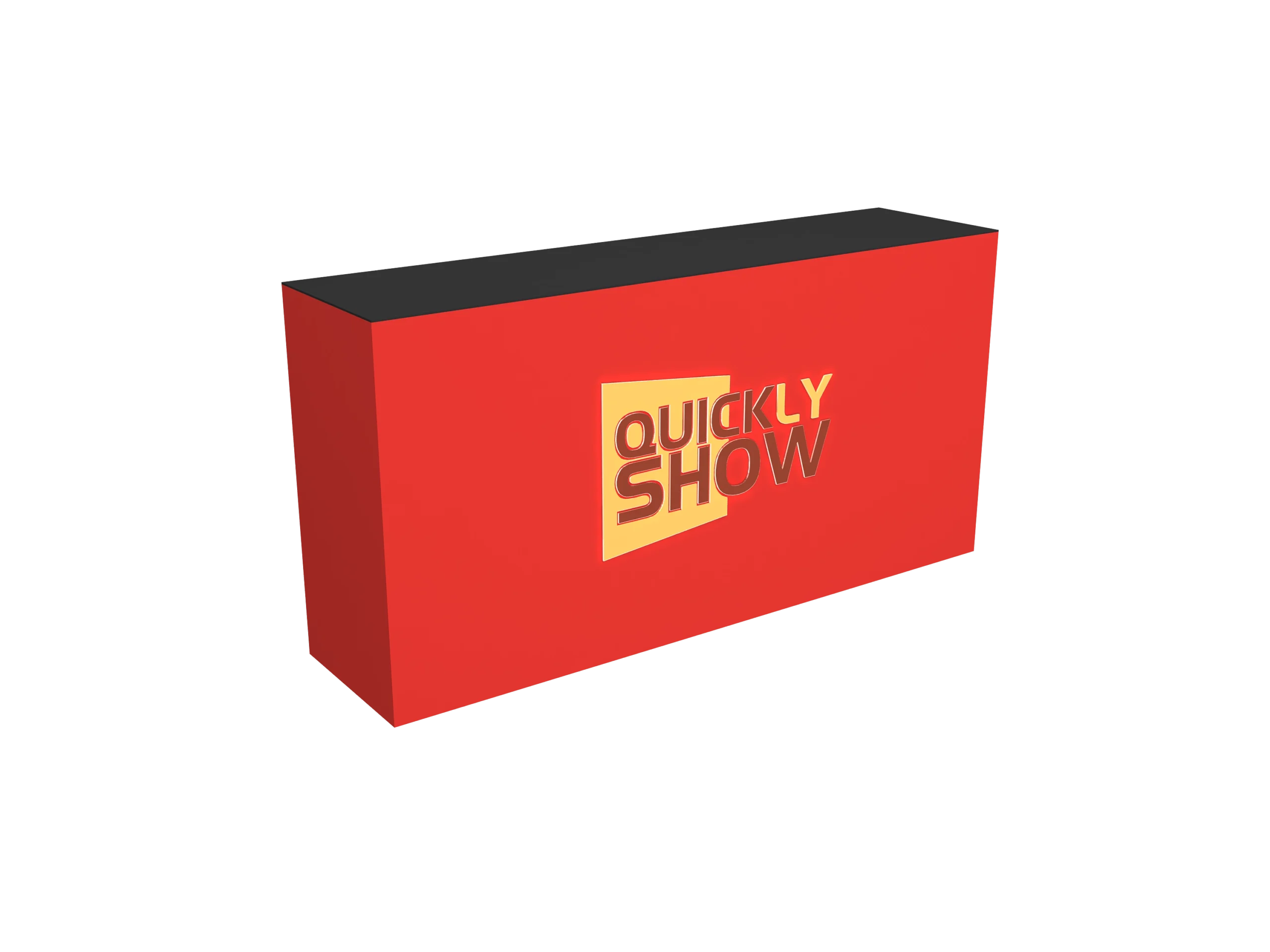 QuicklyShow Trade Show Counter Red Right