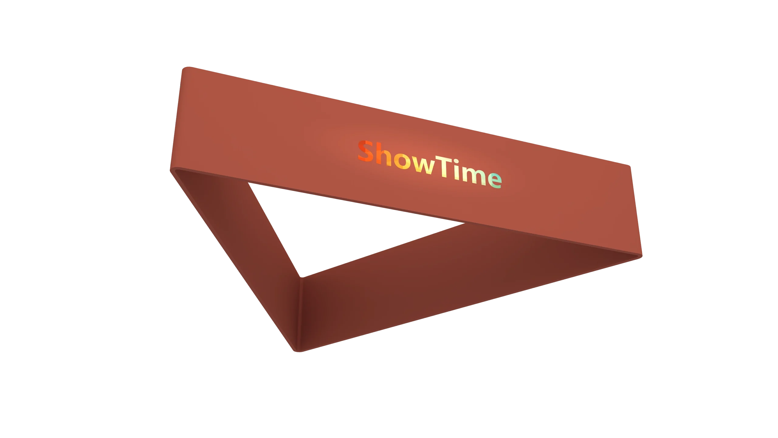 QuicklyShow Triangle Hanging Banner For Trade Show Display Brown Under