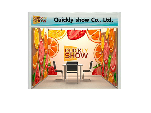QuicklyShow 10x10 Tension Fabric Standard Stalls For Trade Show Booth 1