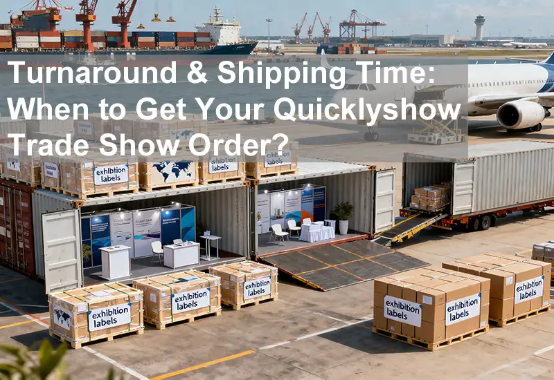 Turnaround Shipping Time When To Get Your Quicklyshow Trade Show Order