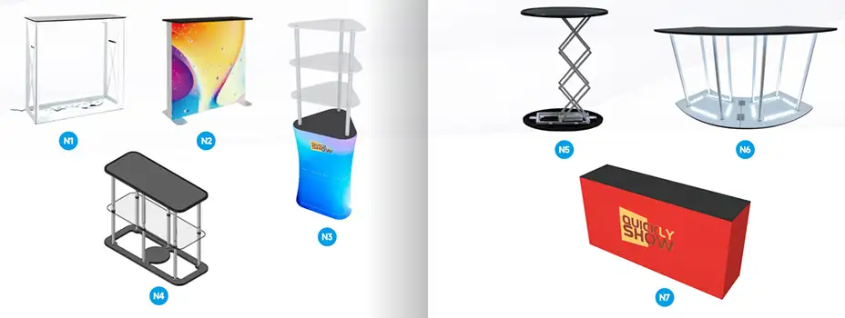 QuicklyShow Portable Table