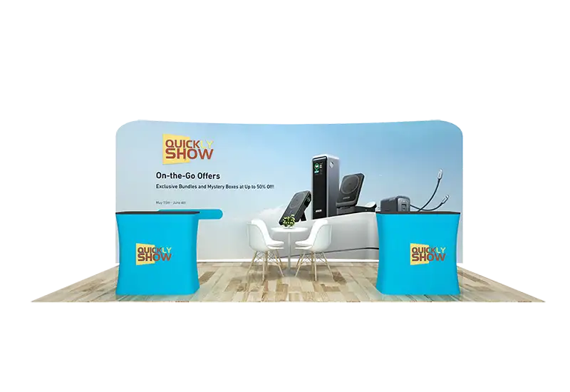 QuicklyShow 10x20 Combined Trade Show Booth