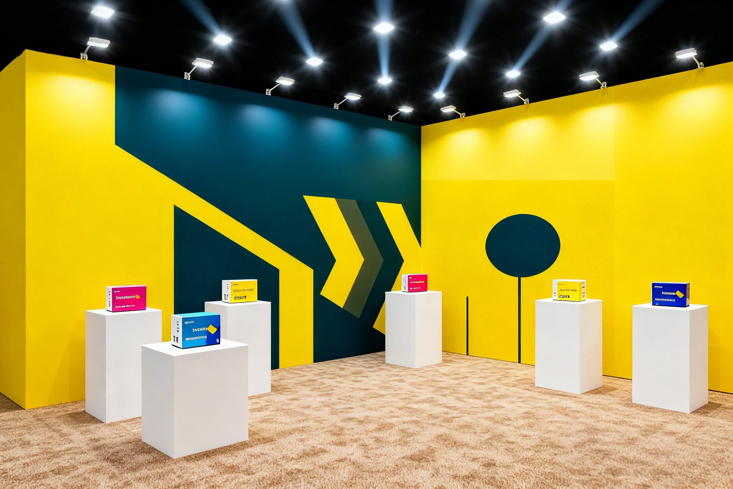 Custom portable display manufacturer booth example